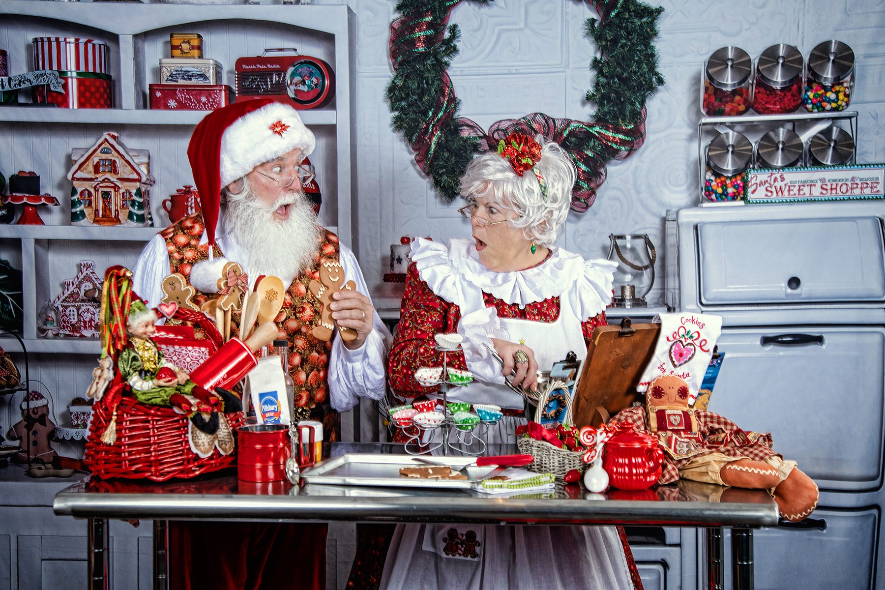 Santa and Mrs. Claus together
